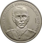 Poland 200000 Zlotych General Tadeusz Komorowski Bor. Trial Strike 1990 MW GEN.DYW.TADEUSZ KOMOROWSKI "BÓR" 1895-1966 PRÓBA coin reverse Poland 200000 Zlotych General Tadeusz Komorowski Bor. Trial Strike 1990 MW GEN.DYW.TADEUSZ KOMOROWSKI "BÓR" 1895-1966 PRÓBA coin reverse