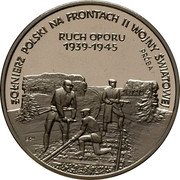 Poland 200000 Zlotych Poles on the Fronts of WWII. Partisans. Trial Strike 1993 MW ŻOŁNIERZ POLSKI NA FRONTACH II WOJNY ŚWIATOWEJ RUCH OPORU 1939-1945 PRÓBA coin reverse Poland 200000 Zlotych Poles on the Fronts of WWII. Partisans. Trial Strike 1993 MW ŻOŁNIERZ POLSKI NA FRONTACH II WOJNY ŚWIATOWEJ RUCH OPORU 1939-1945 PRÓBA coin reverse