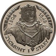 Poland 200000 Zlotych Sigismund I the Old Bust. Trial Strike. Larger 1994 MW 1506 1548 PRÓBA E ZYGMUNT I STARY coin reverse Poland 200000 Zlotych Sigismund I the Old Bust. Trial Strike. Larger 1994 MW 1506 1548 PRÓBA E ZYGMUNT I STARY coin reverse