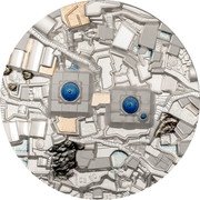 Cook Islands 25 Dollars Santorini 2024  Proof  coin reverse