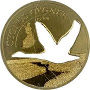 Cook Islands 25 Dollars (Whooper Swan) CYGNUS CYGNUS FI 100 coin reverse Cook Islands 25 Dollars (Whooper Swan) CYGNUS CYGNUS FI 100 coin reverse