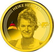 Samoa 25 Tala Germany Sports Legends. Heike Henkel 2024 HEIKE HENKEL coin reverse Samoa 25 Tala Germany Sports Legends. Heike Henkel 2024 HEIKE HENKEL coin reverse
