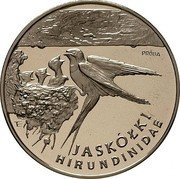Poland 300000 Zlotych Barn Swallow. Trial Strike 1993 MW PRÓBA E JASKÓŁKI HIRUNDINIDAE coin reverse Poland 300000 Zlotych Barn Swallow. Trial Strike 1993 MW PRÓBA E JASKÓŁKI HIRUNDINIDAE coin reverse