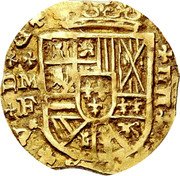 Spain 4 Escudos (Philip V. Madrid Mint. Cross 1st Type) PHILIPPVS V D G M F IIII coin obverse Spain 4 Escudos (Philip V. Madrid Mint. Cross 1st Type) PHILIPPVS V D G M F IIII coin obverse