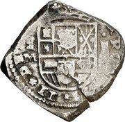 Spain 4 Reales (Charles II. Madrid Mint) CAROLVS II DEI GRA MD M IIII coin obverse Spain 4 Reales (Charles II. Madrid Mint) CAROLVS II DEI GRA MD M IIII coin obverse