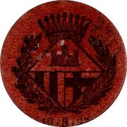 Spain 5 Centimos (Castellar del Valles) 19-3-37 coin obverse Spain 5 Centimos (Castellar del Valles) 19-3-37 coin obverse