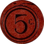 Spain 5 Centimos (Castellar del Valles) 5 C. coin reverse Spain 5 Centimos (Castellar del Valles) 5 C. coin reverse