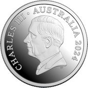 Australia 5 Dollars Baby Kangaroo 2024  BU CHARLES III AUSTRALIA 2024 DT coin obverse Australia 5 Dollars Baby Kangaroo 2024  BU CHARLES III AUSTRALIA 2024 DT coin obverse