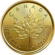 Canada 5 Dollars Charles III. Maple Leaf 2024  CANADA 9999 9999 FINE GOLD 1/10 OZ OR PUR coin reverse
