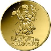 France 5 Euro (Asterix at the Olympic Games) KM# 3345 ASTERIX AUX JEUX OLYMPIQUES coin reverse