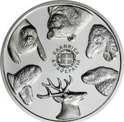 Greece 5 Euro Endangered Fauna of Greece. Mediterranean Monk Seal 2024 ⚘ Proof ΕΛΛΗΝΙΚΗ ΔΗΜΟΚΡΑΤΙΑ coin obverse