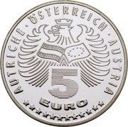 Austria 5 Euro (Europe without Borders. European Architectural Monuments) 5 EURO AUSTRIA AUTRICHE ÖSTERREICH coin obverse