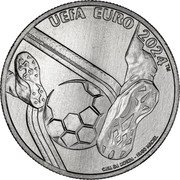 Portugal 5 Euro UEFA Euro 2024 2024  UEFA EURO 2024 TM CASA DA MOEDA - HUGO MACIEL coin reverse