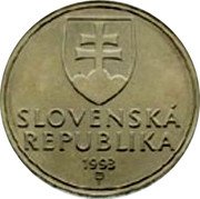 Slovakia 5 Korun (Biatec. Trial) SLOVENSKÁ REPUBLIKA 1993 coin obverse Slovakia 5 Korun (Biatec. Trial) SLOVENSKÁ REPUBLIKA 1993 coin obverse