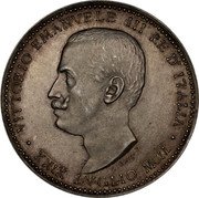 Italy 5 Lire (Victor Emmanuel III Pattern) VITTORIO EMANVELE III RE D'ITALIA XXIX LVGLIO MCM coin obverse Italy 5 Lire (Victor Emmanuel III Pattern) VITTORIO EMANVELE III RE D'ITALIA XXIX LVGLIO MCM coin obverse