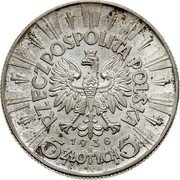 Poland 5 Zlotych (Jozef Pilsudski. Trial Strike) RZECZPOSPOLITA POLSKA 1936 5 ZŁOTYCH 5 coin obverse Poland 5 Zlotych (Jozef Pilsudski. Trial Strike) RZECZPOSPOLITA POLSKA 1936 5 ZŁOTYCH 5 coin obverse