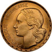 France 50 Francs (Marianne. Rooster. Piedfort) REPUBLIQUE FRANÇAISE G GUIRAUD coin obverse France 50 Francs (Marianne. Rooster. Piedfort) REPUBLIQUE FRANÇAISE G GUIRAUD coin obverse