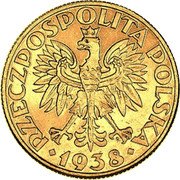 Poland 50 Groszy (Trial Strike. German Occupation WWII) RZECZPOSPOLITA POLSKA 1938 coin obverse Poland 50 Groszy (Trial Strike. German Occupation WWII) RZECZPOSPOLITA POLSKA 1938 coin obverse