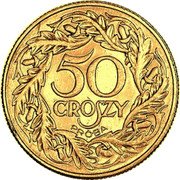 Poland 50 Groszy (Trial Strike. German Occupation WWII) 50 GROSZY PRÓBA coin reverse Poland 50 Groszy (Trial Strike. German Occupation WWII) 50 GROSZY PRÓBA coin reverse