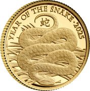 UK 50 Pence (Lunar Year of the Snake 蛇) YEAR OF THE SNAKE 2025 蛇 CTC coin reverse UK 50 Pence (Lunar Year of the Snake 蛇) YEAR OF THE SNAKE 2025 蛇 CTC coin reverse