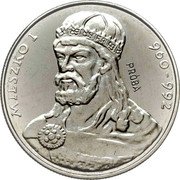 Poland 50 Zlotych (Mieszko I. Trial Strike) MIESZKO I 960-992 PRÓBA coin reverse Poland 50 Zlotych (Mieszko I. Trial Strike) MIESZKO I 960-992 PRÓBA coin reverse