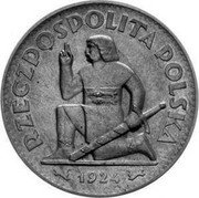 Poland 50 Zlotych (The Knight. Trial Strike) RZECZPOSPOLITA POLSKA 1924 coin reverse Poland 50 Zlotych (The Knight. Trial Strike) RZECZPOSPOLITA POLSKA 1924 coin reverse
