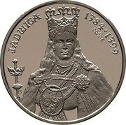 Poland 500 Zlotych Queen Jadwiga. Trial Strike 1988 MW JADWIGA 1483-1399 PRÓBA coin reverse Poland 500 Zlotych Queen Jadwiga. Trial Strike 1988 MW JADWIGA 1483-1399 PRÓBA coin reverse