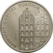 Poland 5000 Zlotych Preserved Monuments of Torun. Trial Strike 1989 MW RATUJEMY ZABYTKI TORUNIA PRÓBA coin reverse