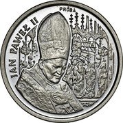 Poland 50000 Zlotych Pope John Paul II. Trial Strike 1991 MW Proof JAN PAWEŁ II PRÓBA coin reverse Poland 50000 Zlotych Pope John Paul II. Trial Strike 1991 MW Proof JAN PAWEŁ II PRÓBA coin reverse