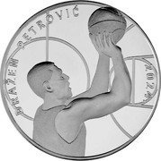 Croatia 6 Euro (60th Anniversary of the Birth of Drazen Petrovic) DRAŽEN PETROVIĆ 2024. coin reverse Croatia 6 Euro (60th Anniversary of the Birth of Drazen Petrovic) DRAŽEN PETROVIĆ 2024. coin reverse