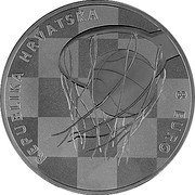 Croatia 8 Euro (60th Anniversary of the Birth of Drazen Petrovic) REPUBLIKA HRVATSKA 8 EURO coin obverse Croatia 8 Euro (60th Anniversary of the Birth of Drazen Petrovic) REPUBLIKA HRVATSKA 8 EURO coin obverse