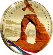 Samoa Half Dollar (Arches National Park) ARCHES NATIONAL PARK coin reverse Samoa Half Dollar (Arches National Park) ARCHES NATIONAL PARK coin reverse