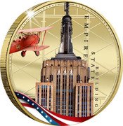 Samoa Half Dollar (Empire State Building) EMPIRE STATE BUILDING coin reverse Samoa Half Dollar (Empire State Building) EMPIRE STATE BUILDING coin reverse