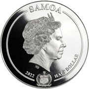 Samoa Half Dollar Gollum 2022 Proof SAMOA 2022 IRB HALF DOLLAR coin obverse Samoa Half Dollar Gollum 2022 Proof SAMOA 2022 IRB HALF DOLLAR coin obverse