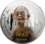 Samoa Half Dollar Gollum 2022 Proof © NLP (S22) GOLLUM THE LORD OF THE RINGS coin reverse Samoa Half Dollar Gollum 2022 Proof © NLP (S22) GOLLUM THE LORD OF THE RINGS coin reverse