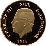 Niue Half Dollar (Jan Matejko. Ascension) CHARLES III NIUE 2024 HALF DOLLAR JC coin obverse Niue Half Dollar (Jan Matejko. Ascension) CHARLES III NIUE 2024 HALF DOLLAR JC coin obverse