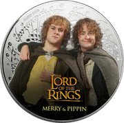 Samoa Half Dollar Merry and Pippin 2022 Proof © NLP (S22) MERRY & PIPPIN THE LORD OF THE RINGS coin reverse Samoa Half Dollar Merry and Pippin 2022 Proof © NLP (S22) MERRY & PIPPIN THE LORD OF THE RINGS coin reverse