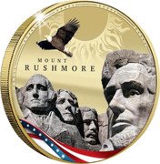 Samoa Half Dollar (Mount Rushmore) MOUNT RUSHMORE coin reverse