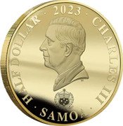 Samoa Half Dollar (Redwoods) HALF DOLLAR 2023 CHARLES III SAMOA DT coin obverse Samoa Half Dollar (Redwoods) HALF DOLLAR 2023 CHARLES III SAMOA DT coin obverse