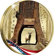 Samoa Half Dollar (Redwoods) REDWOOD NATIONAL PARK coin reverse Samoa Half Dollar (Redwoods) REDWOOD NATIONAL PARK coin reverse