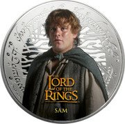 Samoa Half Dollar Sam 2022 Proof © NLP (S22) SAM THE LORD OF THE RINGS coin reverse Samoa Half Dollar Sam 2022 Proof © NLP (S22) SAM THE LORD OF THE RINGS coin reverse