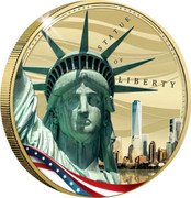 Samoa Half Dollar (Statue of Liberty) STATUE OF LIBERTY coin reverse