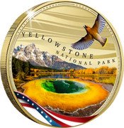 Samoa Half Dollar (Yellowstone National Park) YELLOWSTONE NATIONAL PARK coin reverse Samoa Half Dollar (Yellowstone National Park) YELLOWSTONE NATIONAL PARK coin reverse
