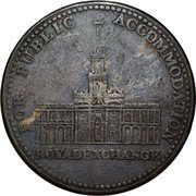 UK Half Penny Non-local. Royal Exchange 1812  FOR PUBLIC ACCOMMODATION ROYAL EXCHANGE coin reverse UK Half Penny Non-local. Royal Exchange 1812  FOR PUBLIC ACCOMMODATION ROYAL EXCHANGE coin reverse