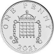 UK One Penny (Portcullis. Litte One. Privy) ONE PENNY 2021 coin reverse UK One Penny (Portcullis. Litte One. Privy) ONE PENNY 2021 coin reverse