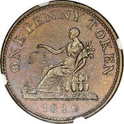 Canada One Penny (Thomas Halliday. Token) ONE PENNY TOKEN 1812 coin reverse Canada One Penny (Thomas Halliday. Token) ONE PENNY TOKEN 1812 coin reverse