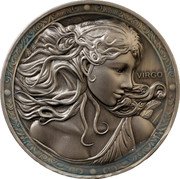 Niue Twelve Dollars Virgo 2024  VIRGO coin reverse Niue Twelve Dollars Virgo 2024  VIRGO coin reverse