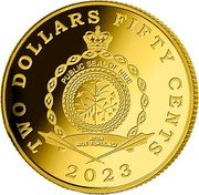 Niue Two Dollars Fifty Cents (Bona Sforza) PUBLIC SEAL OF NIUE ATUA NIUE TUKULAGI TWO DOLLARS FIFTY CENTS 2023 coin obverse Niue Two Dollars Fifty Cents (Bona Sforza) PUBLIC SEAL OF NIUE ATUA NIUE TUKULAGI TWO DOLLARS FIFTY CENTS 2023 coin obverse