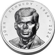 Fiji Two Dollars (John Kennedy) JOHN F KENNEDY 1964 - 2024 coin reverse Fiji Two Dollars (John Kennedy) JOHN F KENNEDY 1964 - 2024 coin reverse