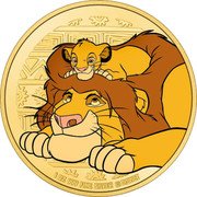 Niue Two Dollars (The Lion King. Mufasa and Simba) 1 OZ 999 FINE SILVER ©DISNEY coin reverse Niue Two Dollars (The Lion King. Mufasa and Simba) 1 OZ 999 FINE SILVER ©DISNEY coin reverse